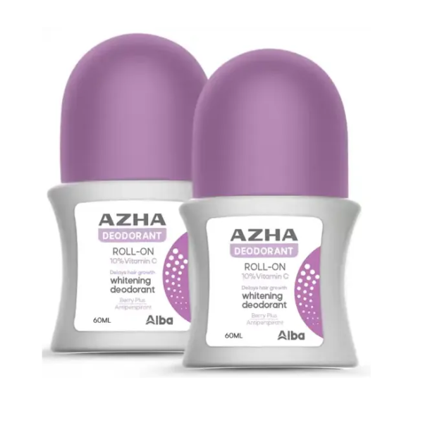 1+1 أزهي | مزيل عرق رول أون 10% فيتامين سي بيري بلس | 60مل