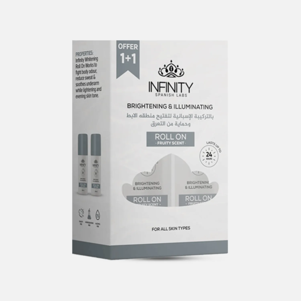 1+1 انفينيتي | رول اون لتفتيح البشرة برائحة الفواكة | 80مل