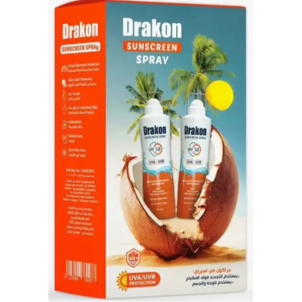 1+1 دراكون | لوشن واقي من الشمس بمعامل حمايه +50 | 200مل