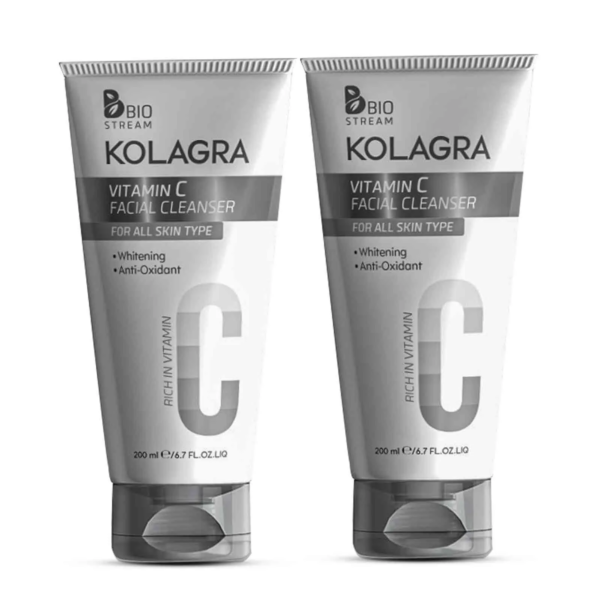 1+1 غسول كولاجرا فيتامين سي kolagra cleanser لتفتيح البشرة | 200 مل