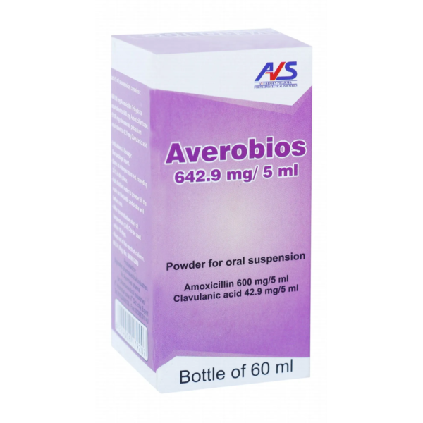 أفيروبايوز مضاد حيوي 642.9/5مل | 60مل