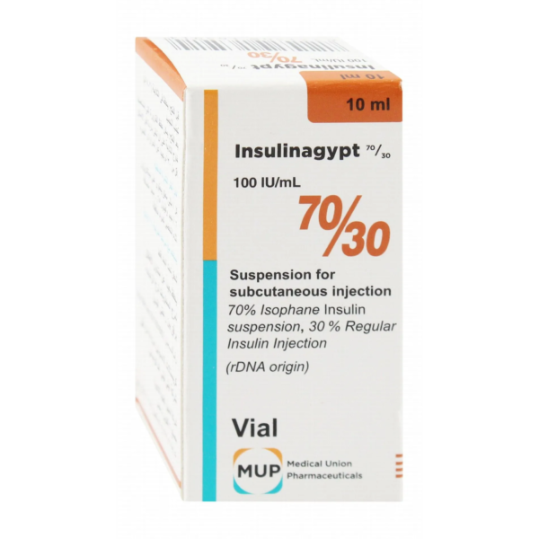 أنسوليناجيبت 70/30 | 100وحدة دولية/مل | 1 فيال | 10مل