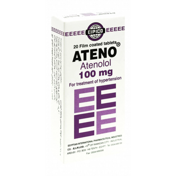 اتينو | لعلاج ارتفاع ضغط الدم 100مج | 20 قرص