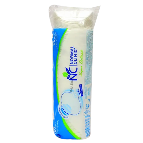 ان سى | قطن مكياج تركي مدور شرائح | 80 قطعة