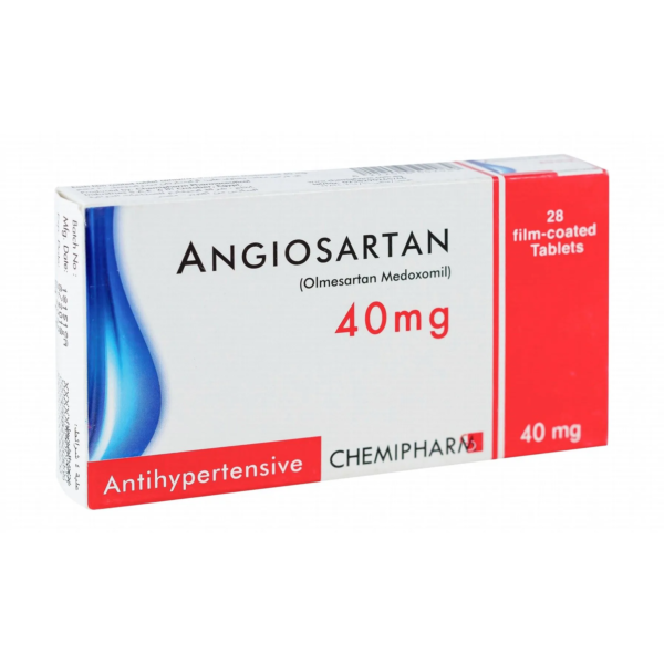 انجيوسارتان | علاج ضغط الدم المرتفع 40مج | 28 قرص