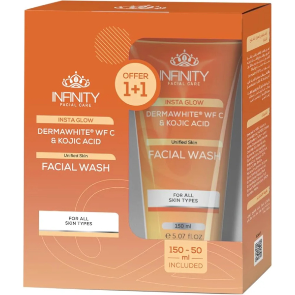 انفينيتي | غسول وجه انستا جلو للعناية بالبشرة | 200 مل