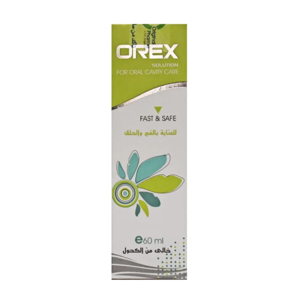اوركس بخاخ orex spray مطهر للفم والحلق | 60 مل