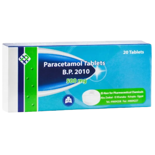 باراسيتامول مسكن و خافض حرارة 500مجم | 20 قرص