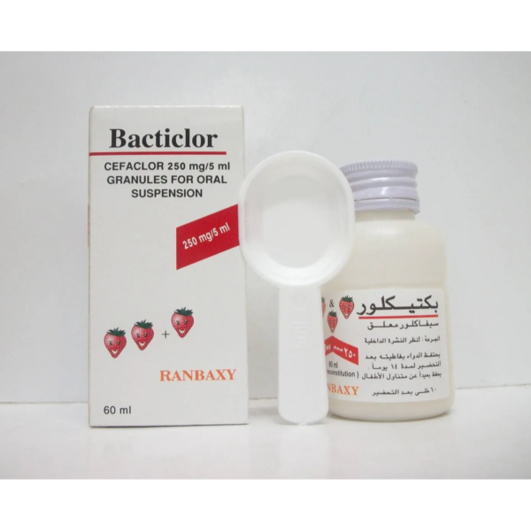 باكتيكلور | مضاد حيوي | 250 مج | 60 مل شراب
