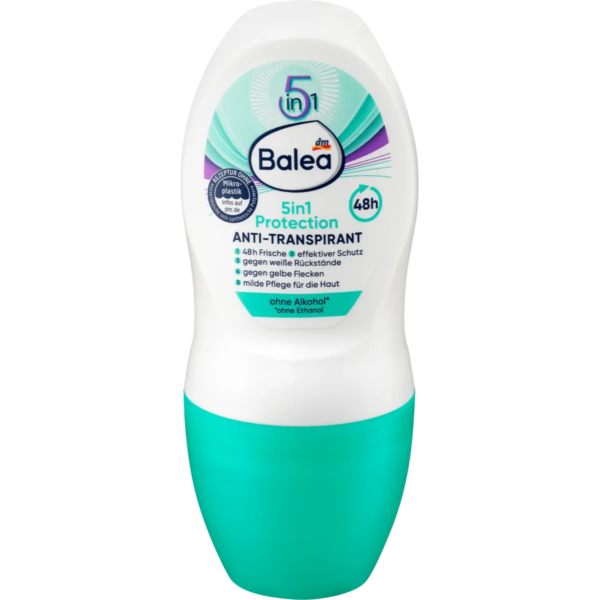 باليا | مزيل عرق رول اون 5 في 1 للحماية لمدة 48 ساعة للنساء | 50مل