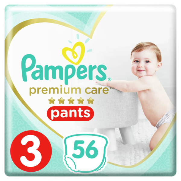 بامبرز | بريميوم كير شورت مقاس 3 متوسط | 56 قطعة