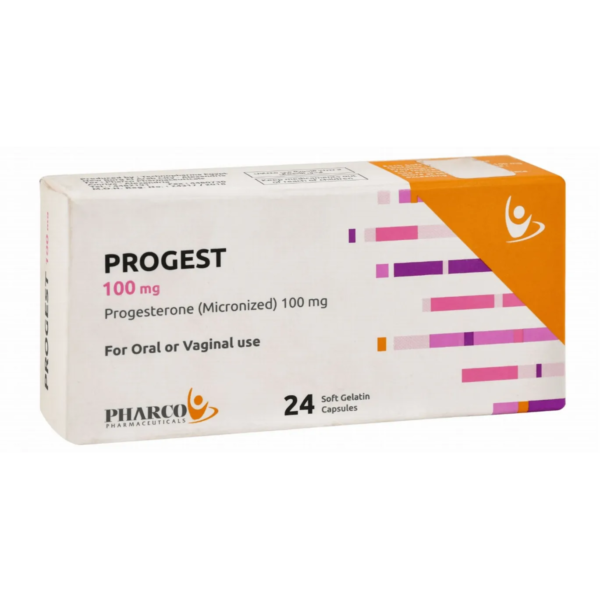 بروجيست | لعلاج توقف الطمث | 100 مج | 24 كبسولة
