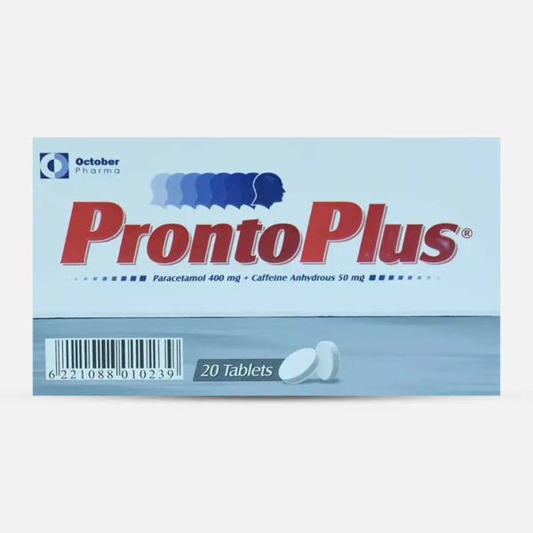 برونتو بلس مسكن للبرد والصداع وآلام الحيض 50مجم ا 20 قرص