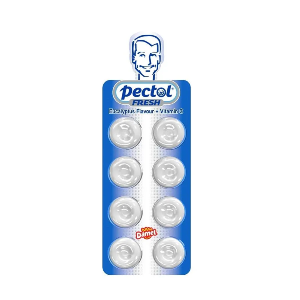 بكتول | استحلاب بنكهة الأوكالبتوس وفيتامين سي | 10 أقراص استحلاب