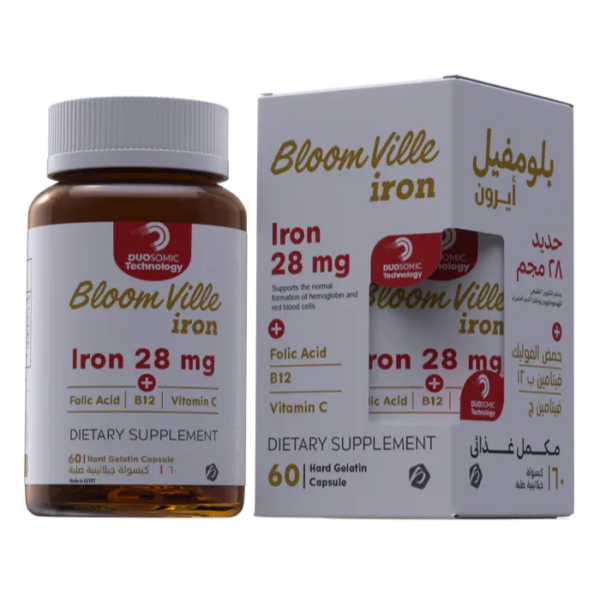 بلومفيل أيرون حديد 28مجم | 60 كبسولة جيلاتينية صلبة