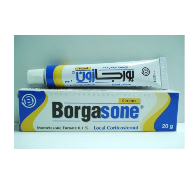 بورجازون | كريم لعلاج التهابات الصدفية والتأتب | 0.1% | 20جم