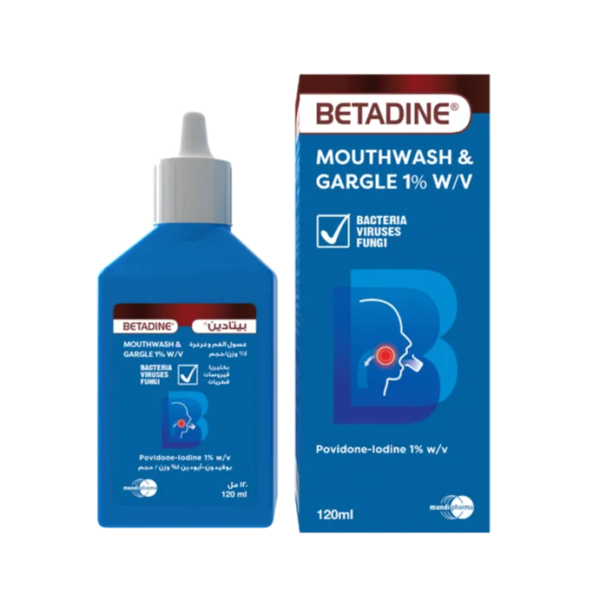 بيتادين | غسول الفم وغرغرة 1% بوفيدون أيودين | 120مل