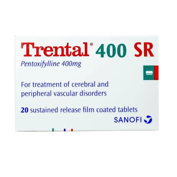 ترنتال إس آر لتنشيط الدورة الدموية 400مج | 20 قرص