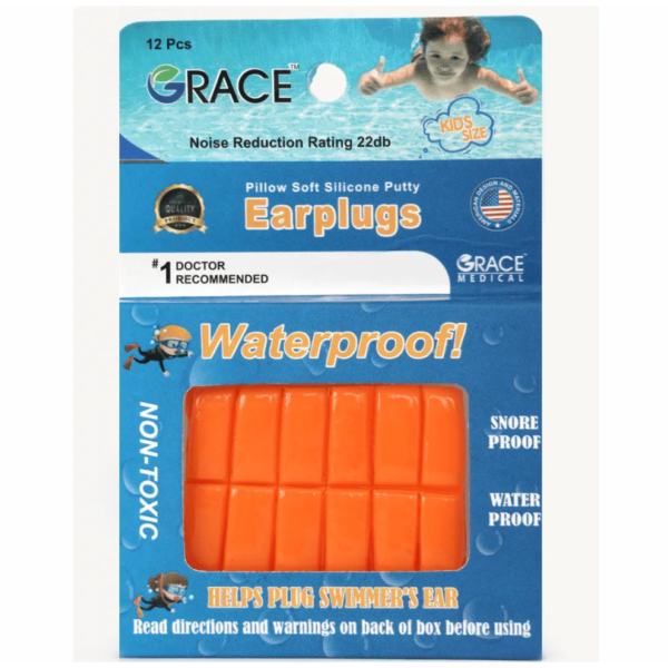 جريس | سدادة اذن قطع مرنة سيلكون للاطفال | 12 قطعة