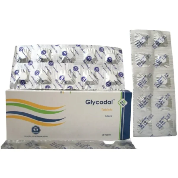 جليكودال أقراص مضغ لحرقان المعدة والانتفاخ | 30 قرص