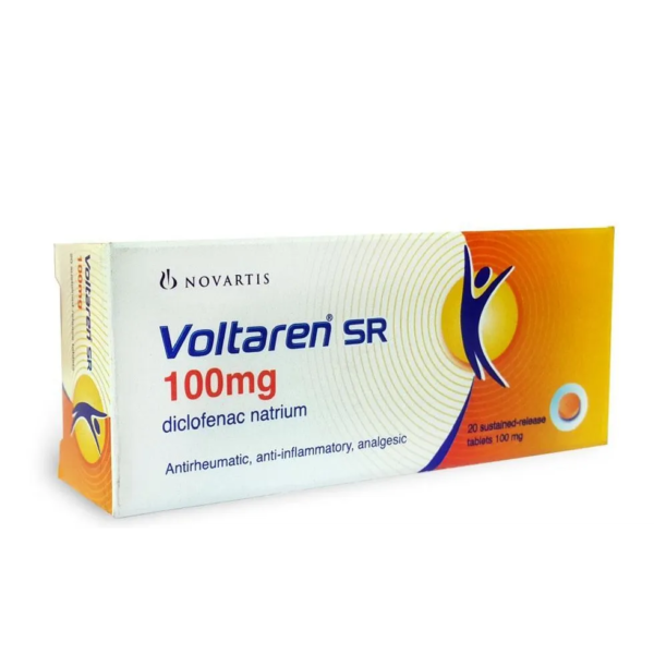 حبوب فولتارين 100 اس ار للأسنان والعظام | 20 قرص