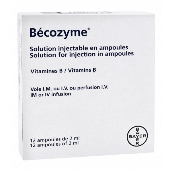 حقن بيكوزيم للاعصاب ونقص فيتامين ب becozyme amp | ١٢ أمبول