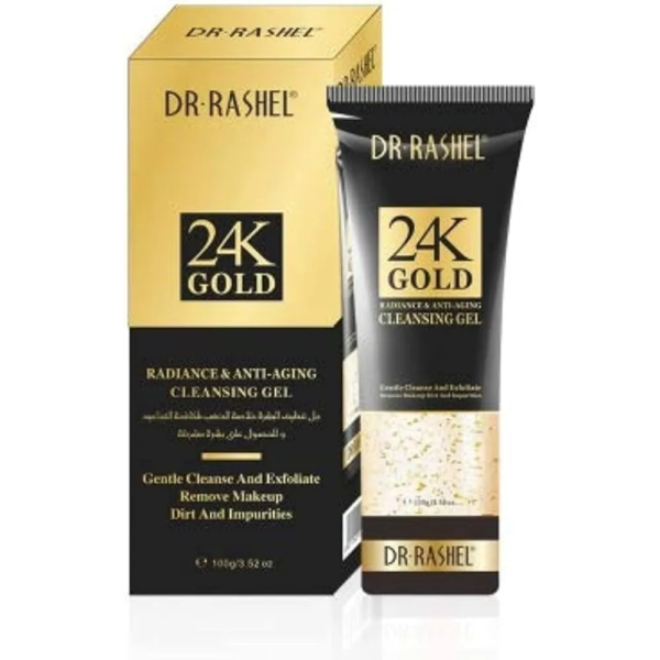 دكتور راشيل | جل 24 جولد لتنظيف ونضارة البشرة ومقاوم لعلامات التقدم في السن | 100جم