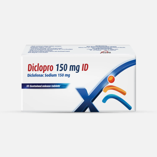 ديكلوبرو 150 مسكن ممتد المفعول diclopro 150 | ٢٠ قرص