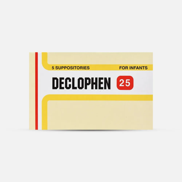 ديكلوفين | خافض حرارة 25مج | 5 لبوس