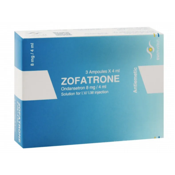 زوفاترون حقن zofatrone للترجيع ٨ مجم/ ٤ مل | 3 امبول