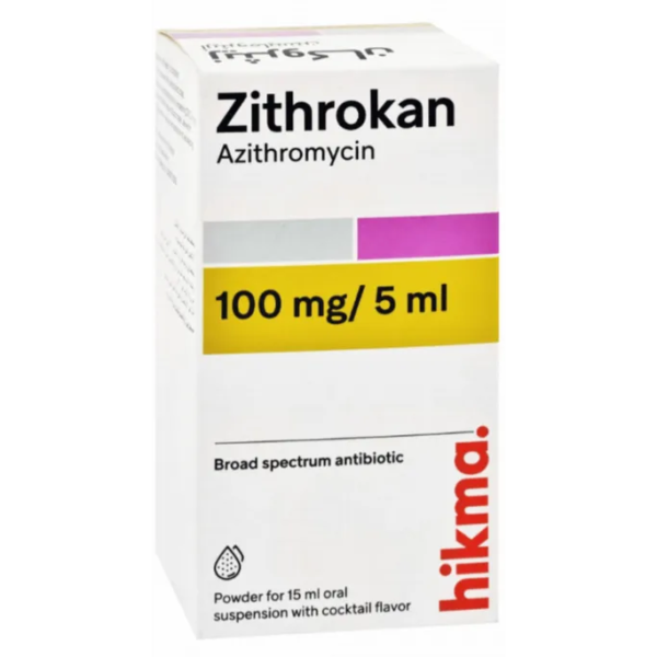 زيثروكان مضاد حيوي 100 مج | 15مل شراب