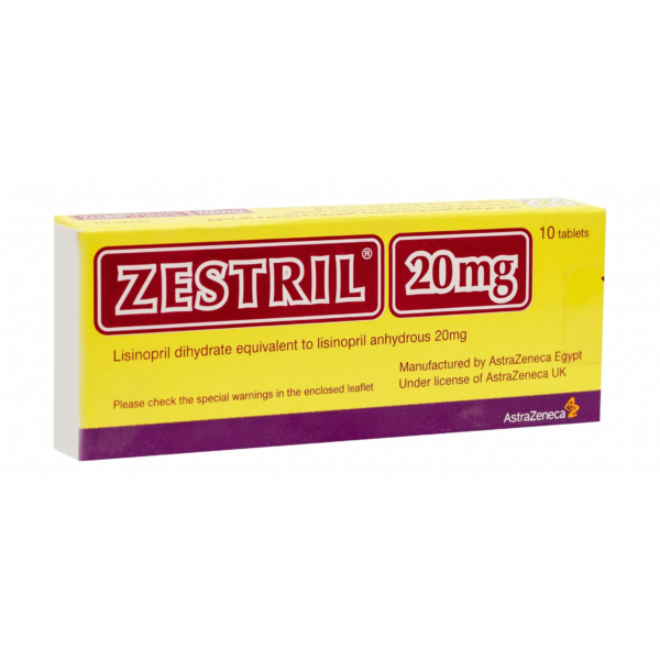 زيستريل لعلاج ضغط الدم المرتفع 20مج | 10 اقراص