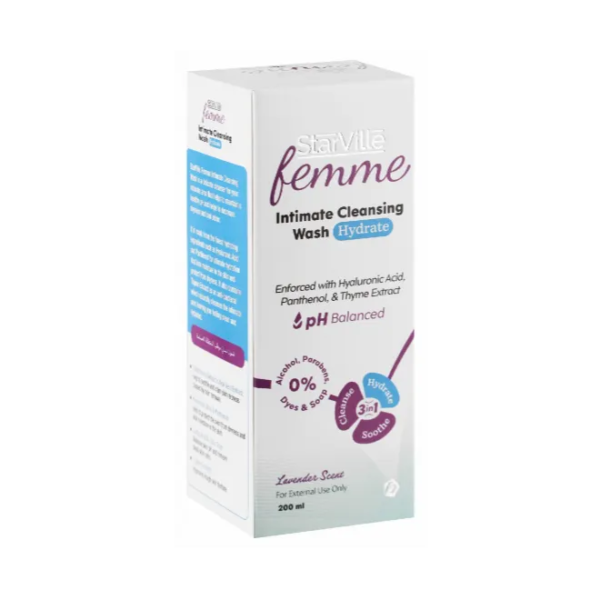 ستارفيل | غسول سائل مرطب بالافندر للمناطق الحساسة | 200مل