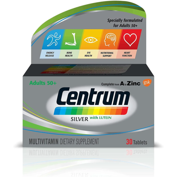 سنترم سيلفر مكمل غذائي مع لوتين للبالغين | 30 قرص