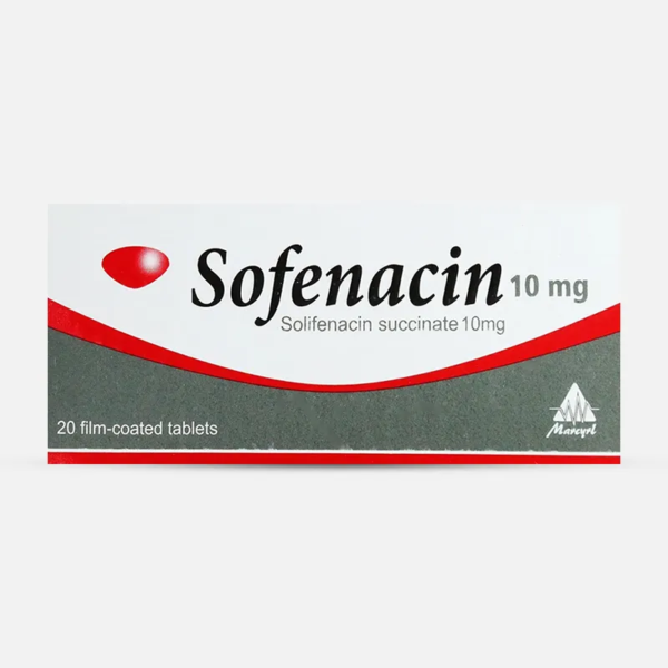 سوفيناسين لعلاج حالات فرط المثانة 10مج | 20 قرص