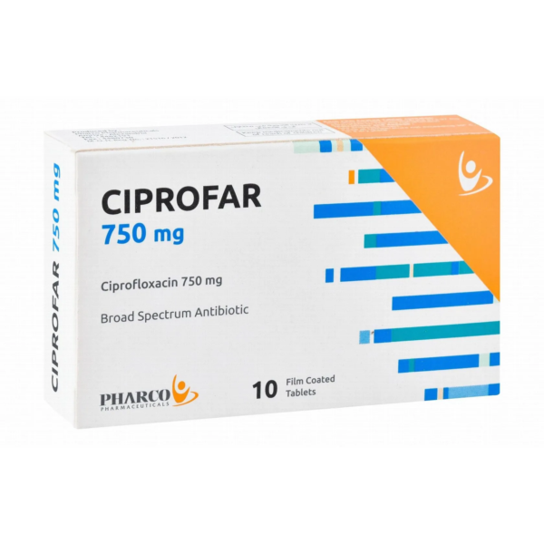 سيبروفار | مضاد حيوي 750مج | 10 اقراص