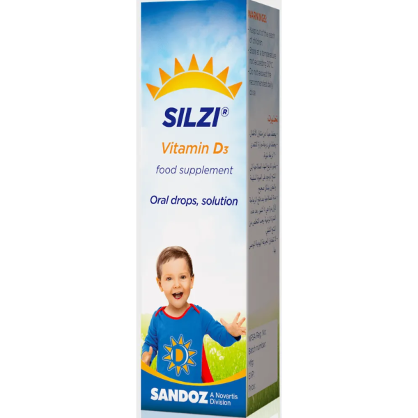 سيلزى فيتامين د 3 نقط بالفم 250 وحدة دولية/قطرة | 10مل