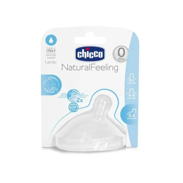 شيكو | حلمة طبيعية التدفق حديثي الولاده | 1 قطعة