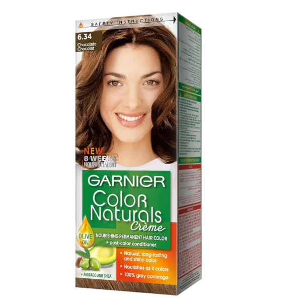 غارنييه | صبغه الشعر كولور ناتشرلز | 6.34 بني شوكولاته