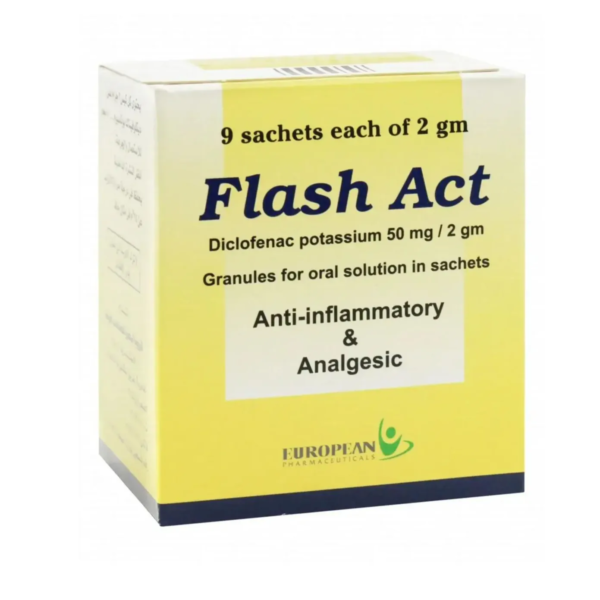 فلاش أكت خافض للحرارة 50مل | 9 اكياس