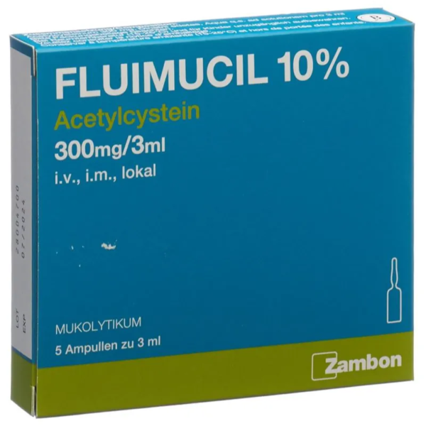 فلويموسيل 300مجم/3مل للحقن الوريدي والعضلي | 5 امبول