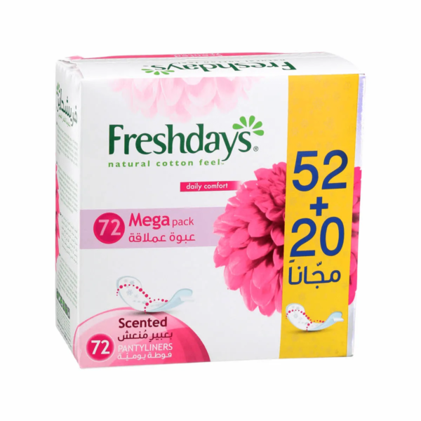 فوط يوميه فريش دايز للنساء - معطرة | 72 قطعة