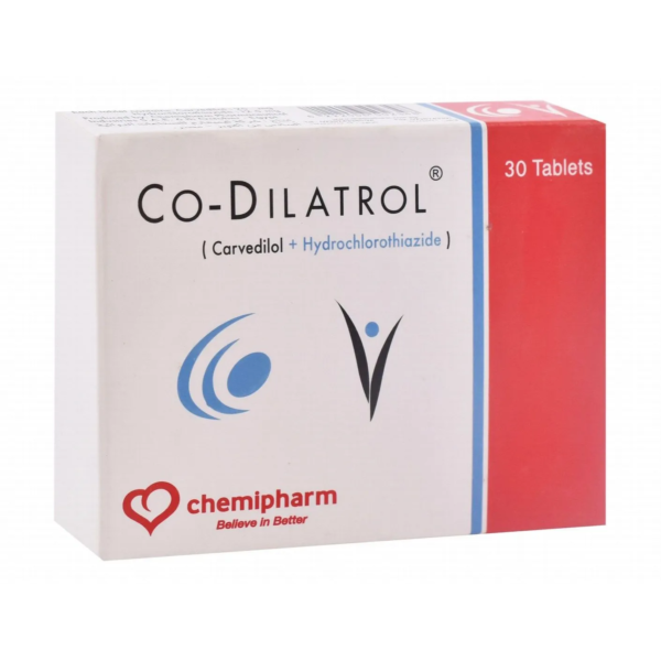 كو-ديلاترول لعلاج ضغط الدم المرتفع 25/12.5مج | 30 قرص