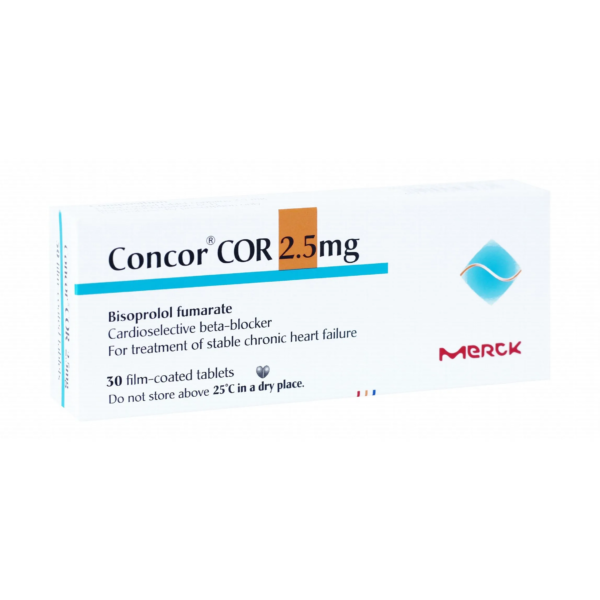 كونكور كور لعلاج ارتفاع ضغط الدم 2.5مج | 30 قرص