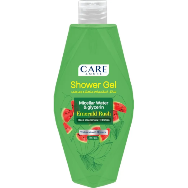 كير اند مور | جل استحمام ميسيلار برائحة البطيخ والصبار | 500مل