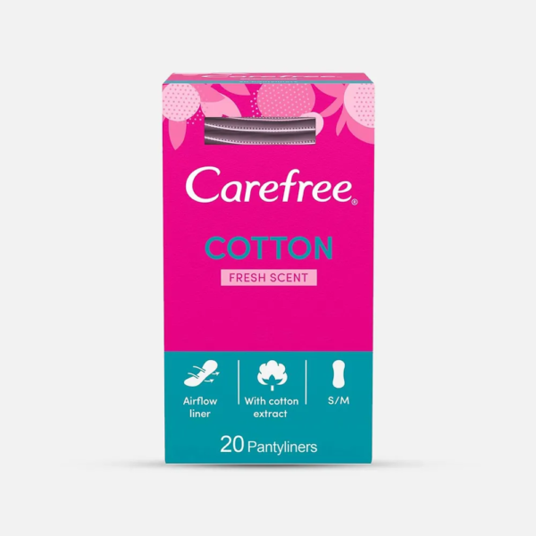 كير فري | فوط صحية يومية قطنية عطر منعش | 20 قطعة