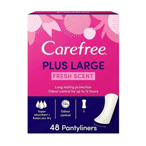 كير فري | فوط صحية يومية قطنية عطر منعش كبير جدا | 48 قطعة