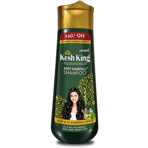 كيش كينج | شامبو مضاد لتساقط الشعر بالصبار و 21 عشبة | 340مل