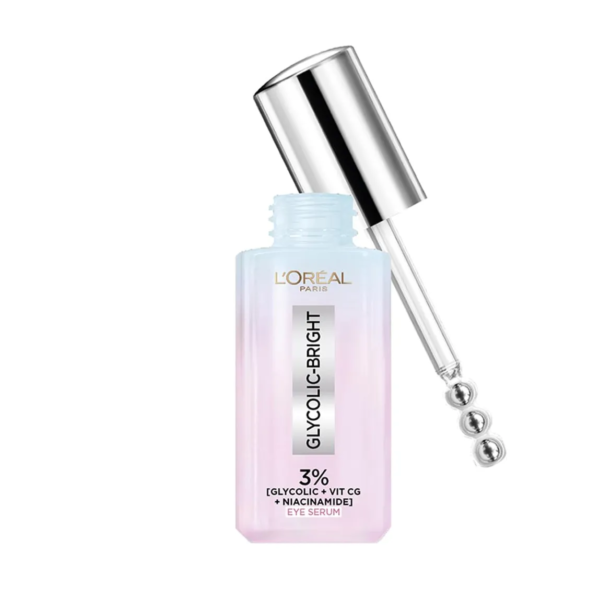 لوريال | جليكوليك سيروم مضاد للهالات السوداء حول العين مع حمض الجليكوليك وفيتامين سي جي والنياسيناميد | 20مل