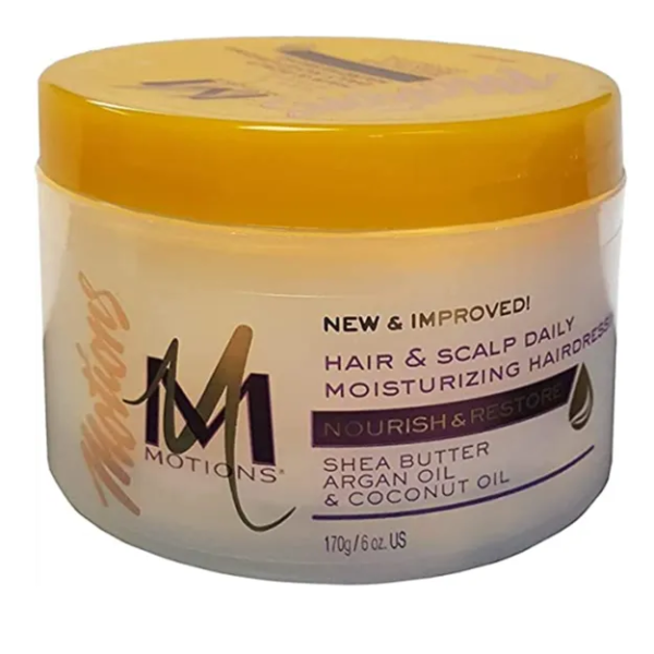 موشنز | تصفيف الشعر والترطيب اليومي للشعر وفروة الرأس يغذي ويعيد الشعر | 170جم